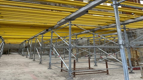 PS 100 was used as the shoring together with VT 20 in the project.