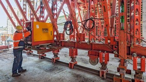 Komfortabel: Durch die VARIOKIT Hydraulik war der Tunnelschalwagen einfach bedienbar und schnell umzusetzen.