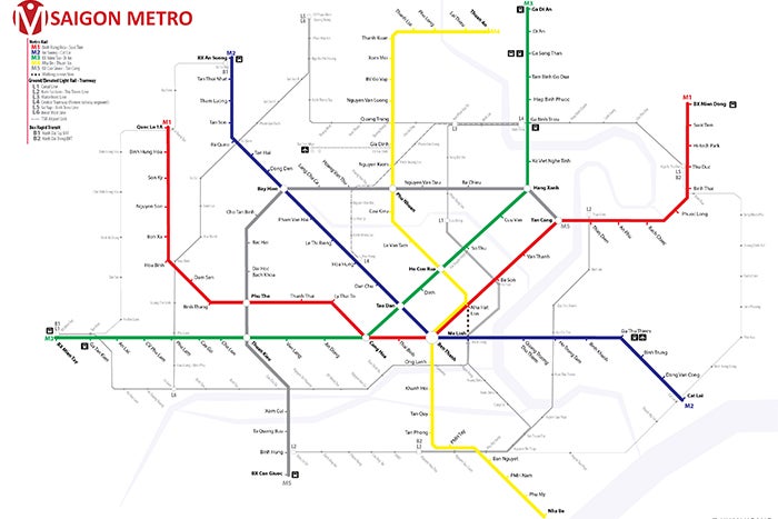 The introduction of this metro line will see the central districts of HCMC linked directly with the eastern parts of the city such as District 2, District 9 and Thu Duc District.