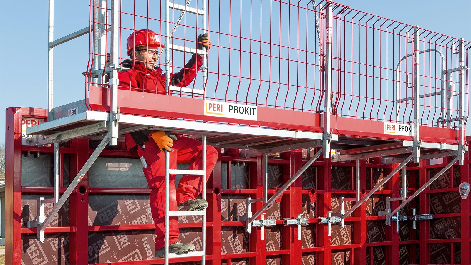 Szalunki TRIO dają możliwość dostosowania wariantów BHP do wymagań budowy i potrzeb użytkownika.<br/>