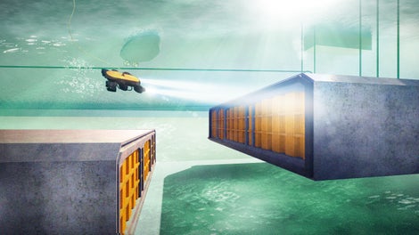 Tunneli elementide sukeldamise ja ühendamise visualiseering. <br/>(Illustratsioon: Femern A/S)<br/>