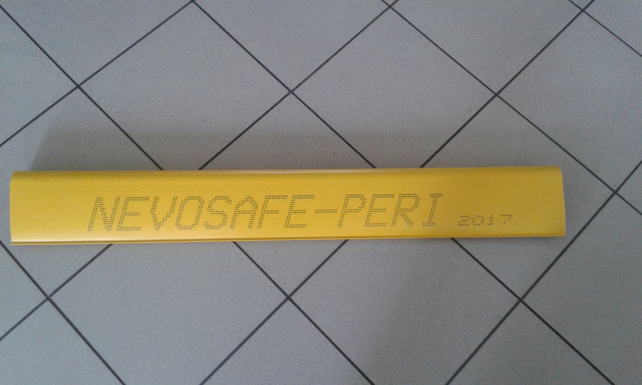 A highly visible and robust safety feature for reinforcement bars.