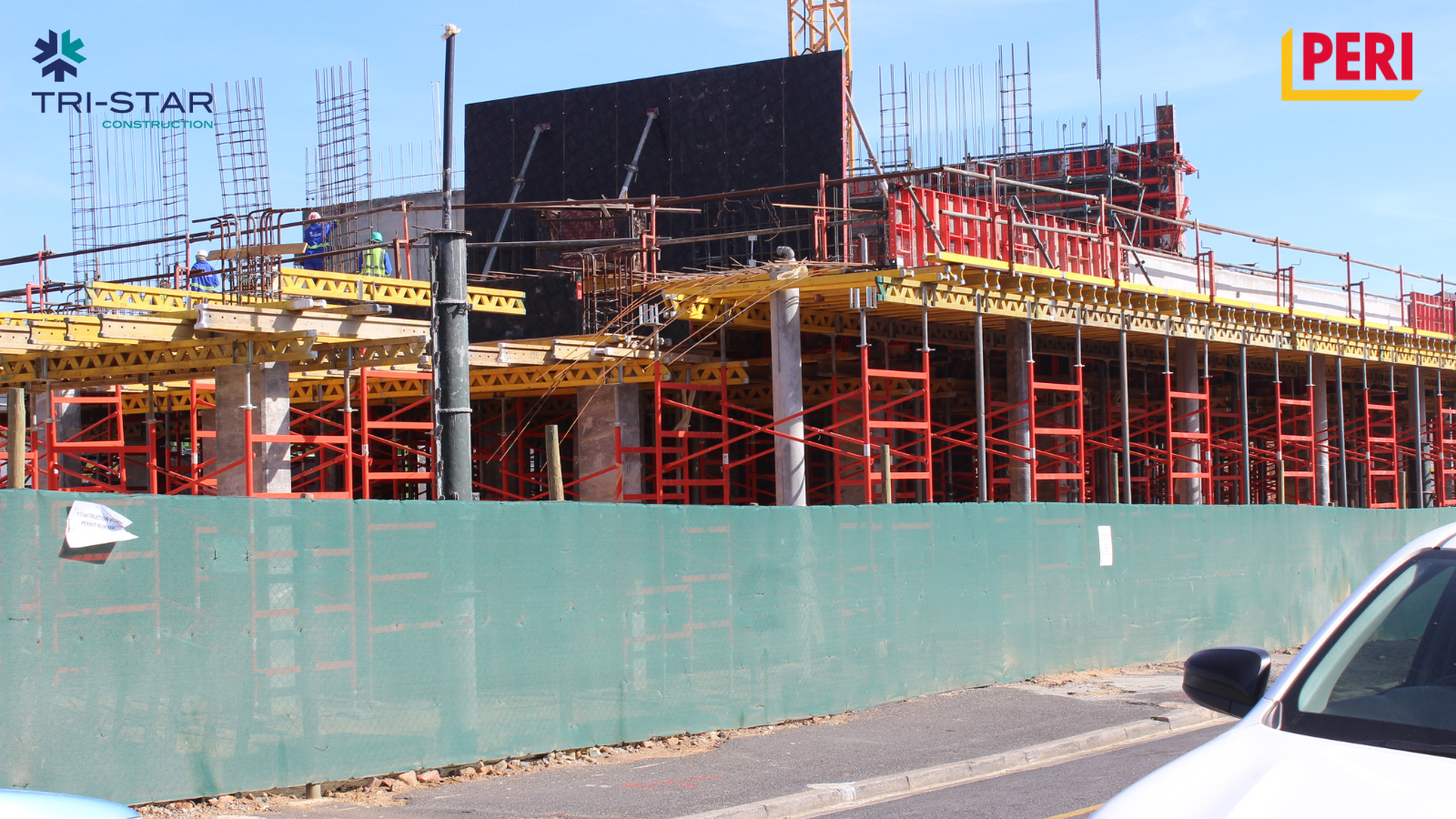 The PD 5 Shoring System on site. 