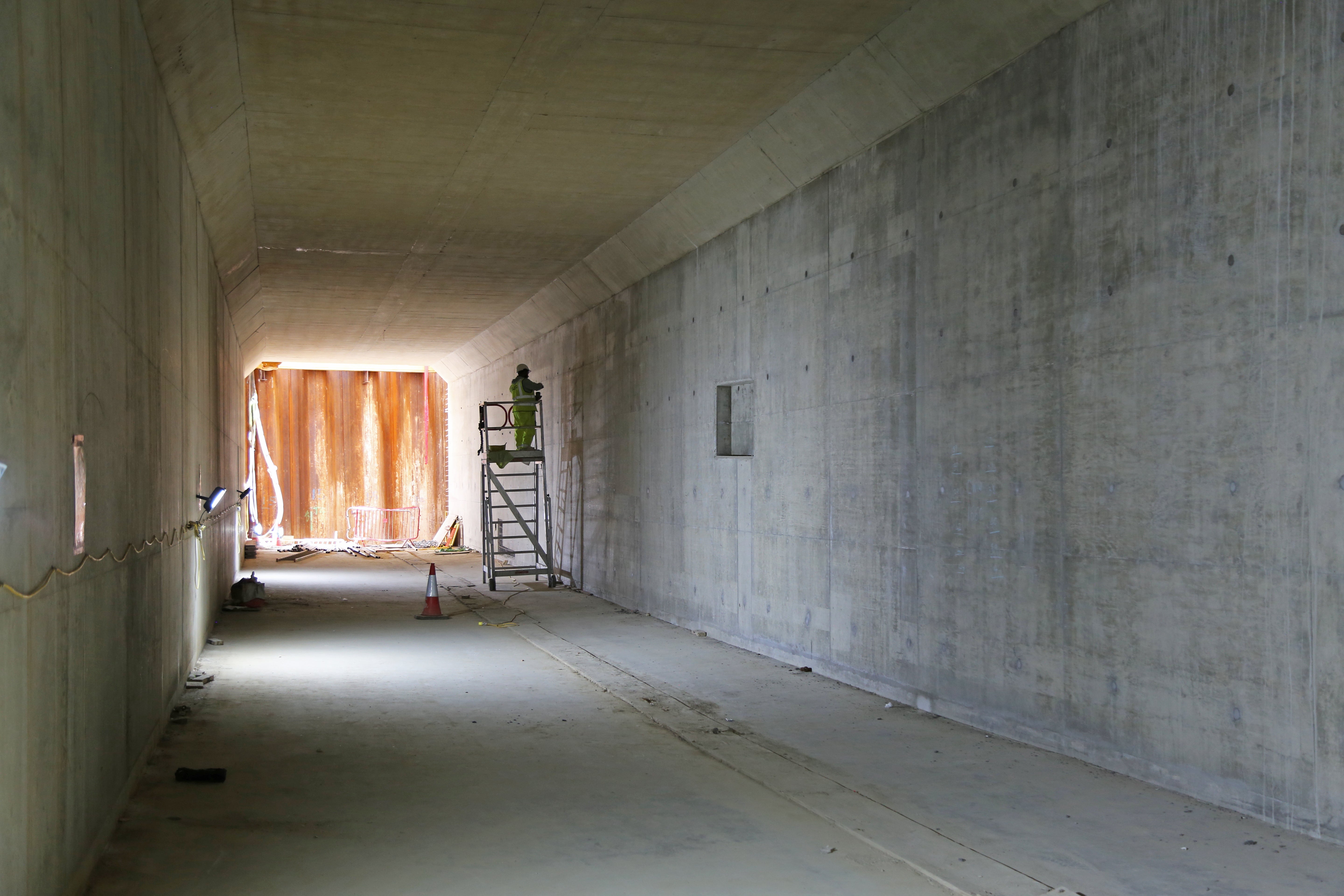 Infrastructure formwork for a driverless rail link service.