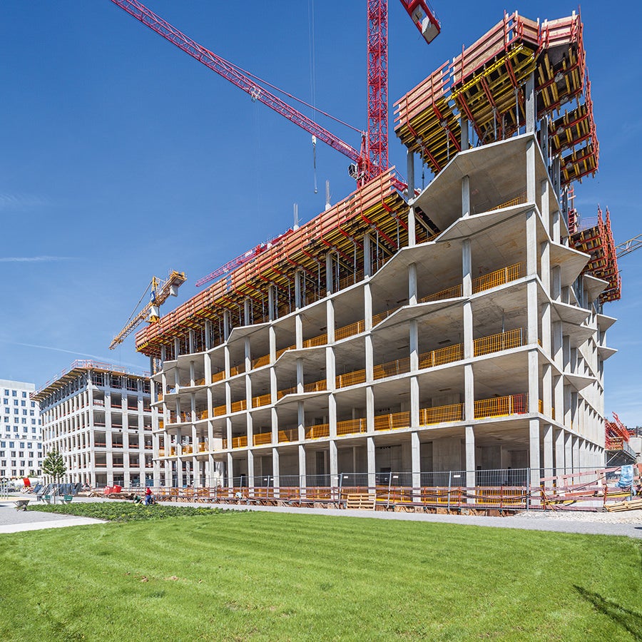 The PERI solutions provided widely visible safety and fast construction progress.