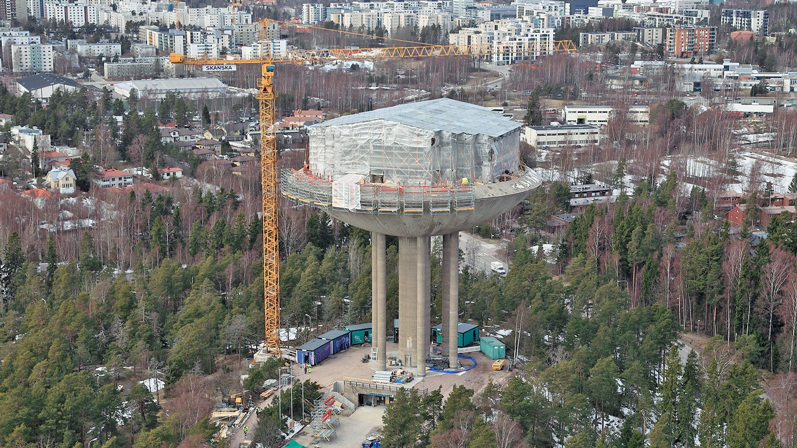 Vesitorniin tehtiin perusparannus ja kunnostustyö.