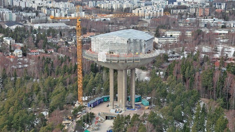 Vesitorniin tehtiin perusparannus ja kunnostustyö.