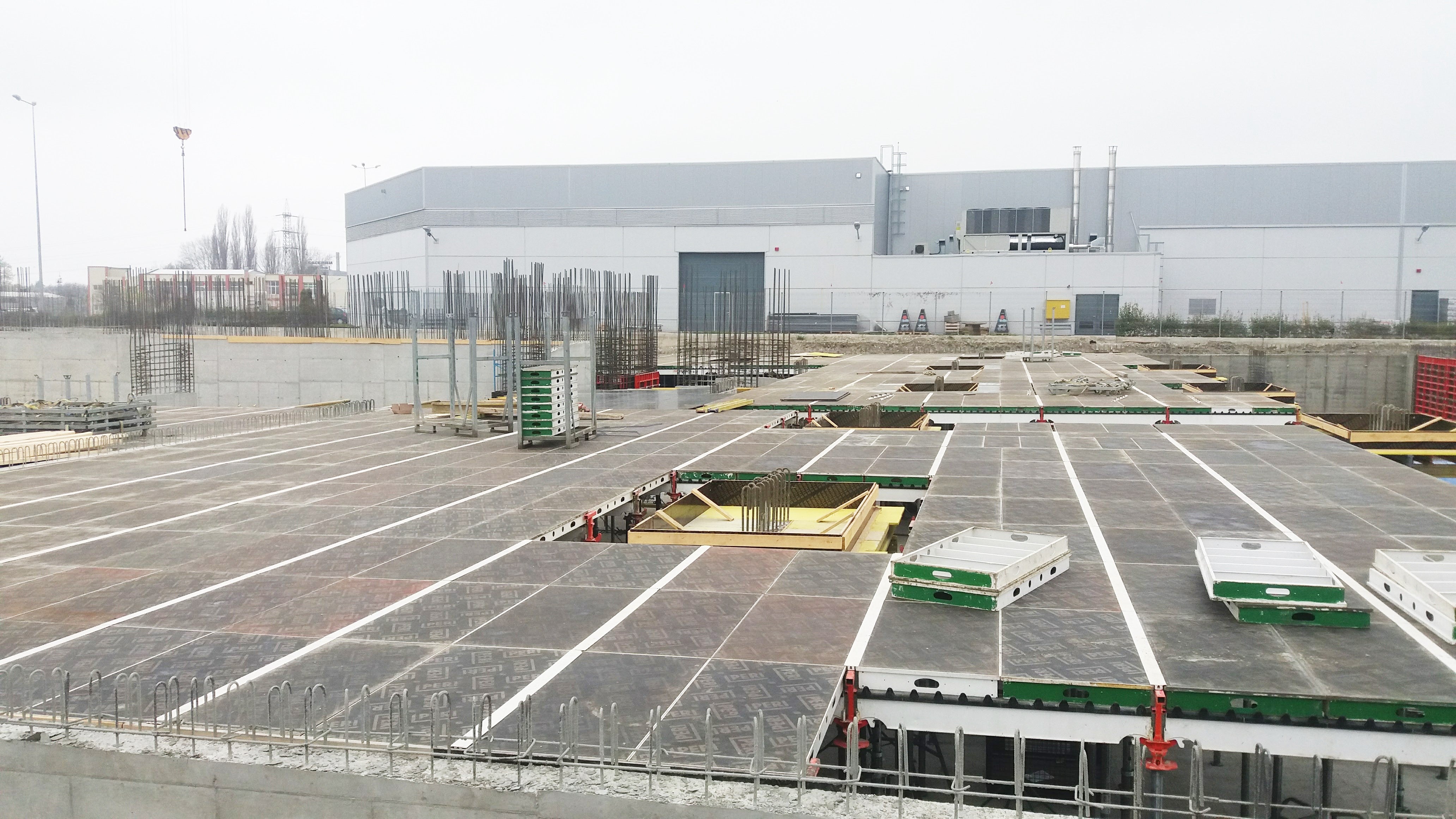 Изкърпване около капител - система SKYDECK