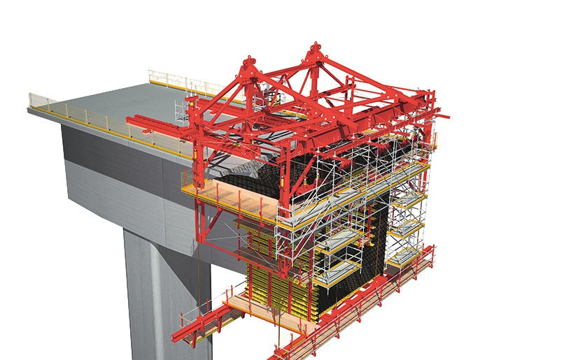 Das VARIOKIT Freivorbaugerät zur Herstellung von Überbauten bei Brücken mit großen Spannweiten <br/>
