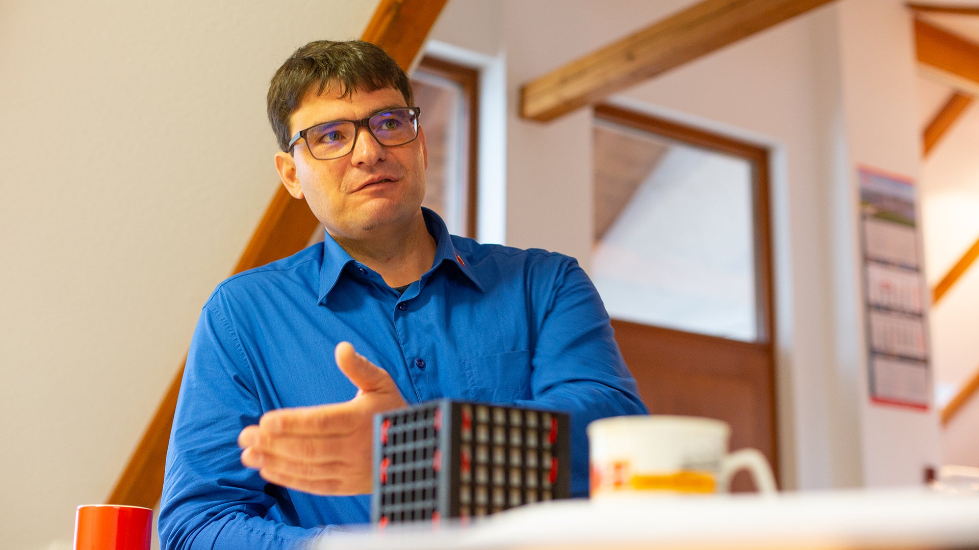 Frank Kolbenschlag führt den Gerüstbaubetrieb bereits in 3. Generation.