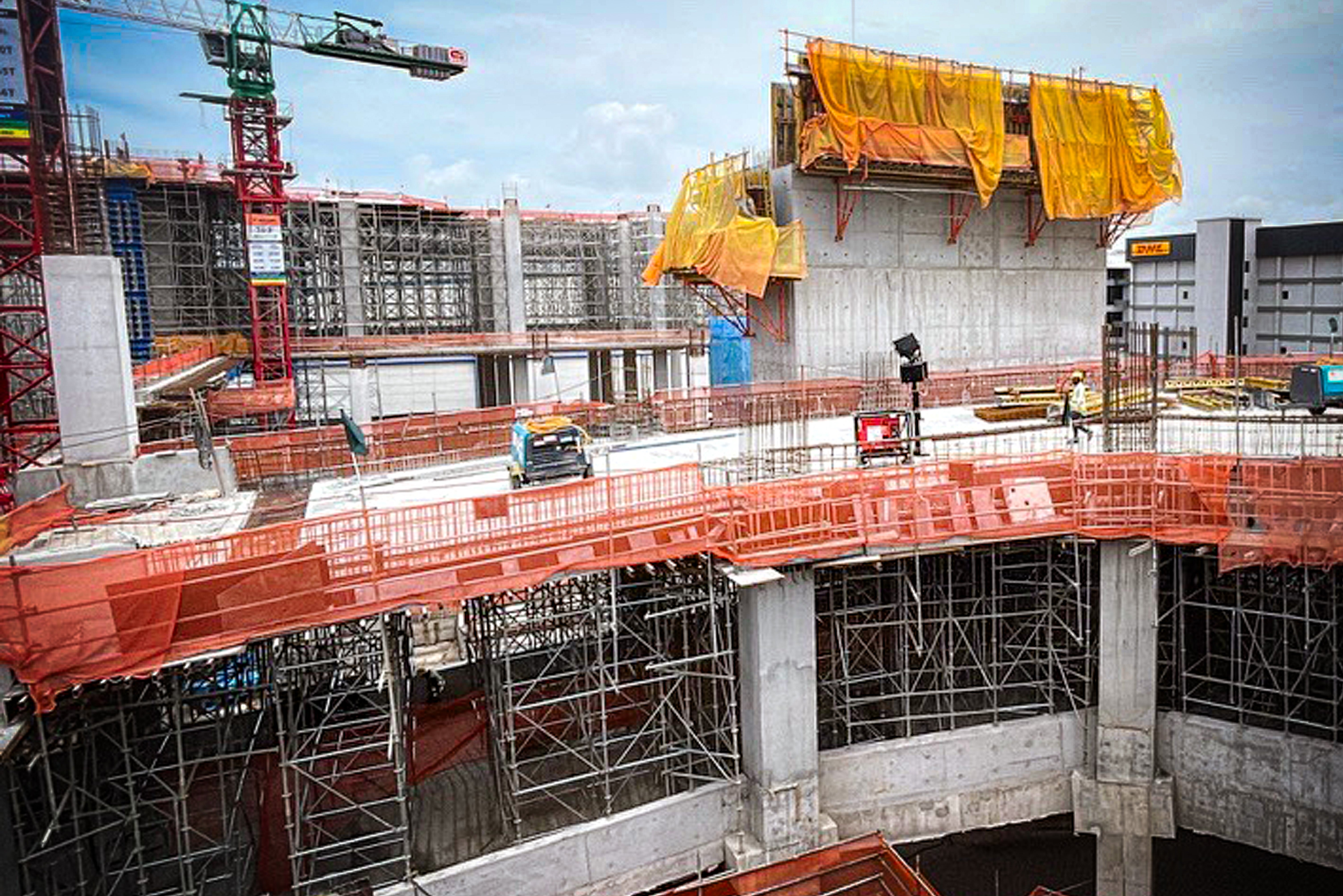Overview of KWE Warehouse project site, April 2026