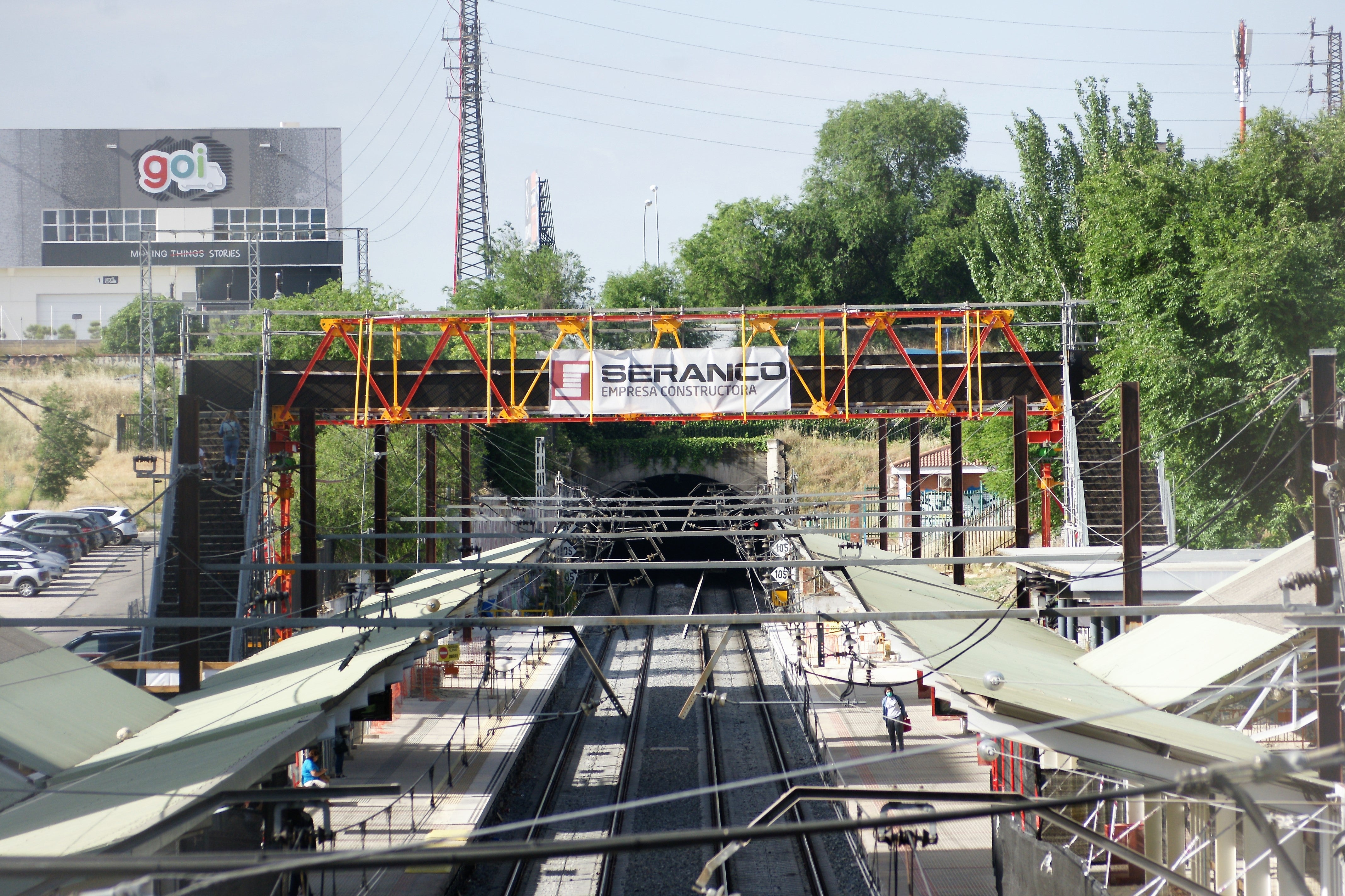 Pasarela provisional, Estación de Orcasitas