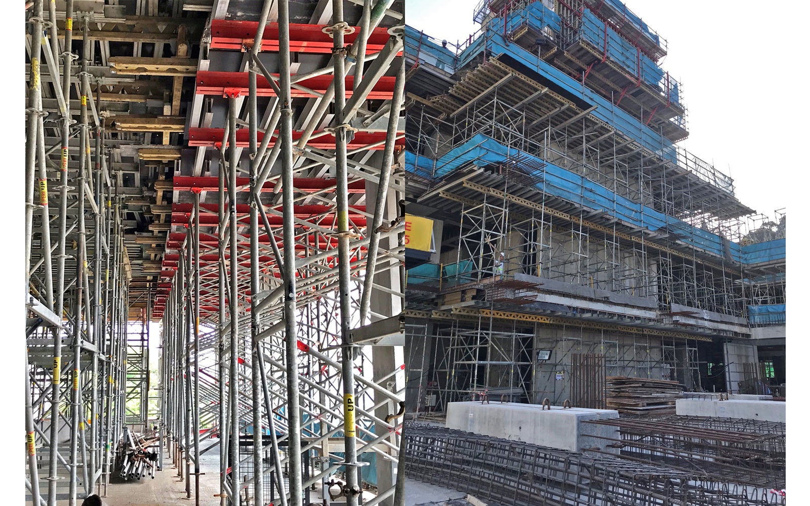 Highly flexible, adaptable and movable even in large units. PERI UP Flex also provides high level of safety with its self-securing deck and complete flat covering of working areas.