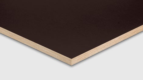 FinPly Plus, the formwork for concrete finishes with highest requirements through rippling-reducing special filmfaced coating.<br/>