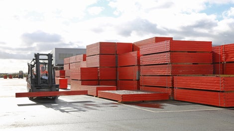 Our timber girders, which are made from slow-grown sustainable Nordic pine have been pressure-treated and coated to improve durability.