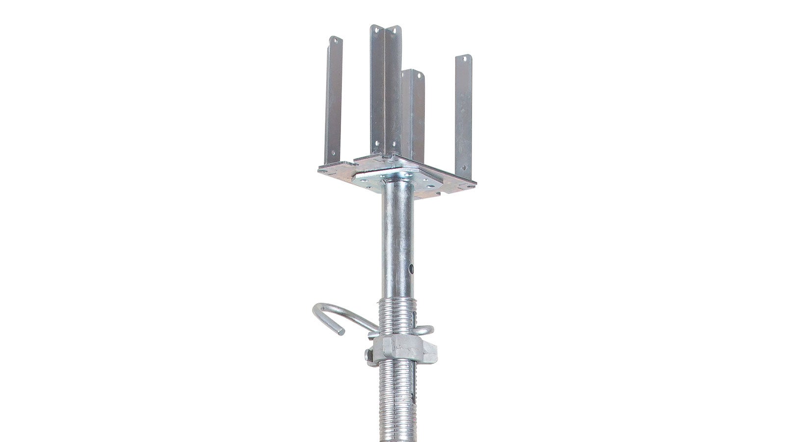 Диаметр сечения 14 мм дает высокую несущую способность G-образного крюка. А его уникальная форма препятствует его потери в процессе эксплуатации. Зазор безопасности предотвращает падение верхней трубы и, как следствие, травмы рук рабочих. Качество сварного шва выполнено по ГОСТ 10705-80.