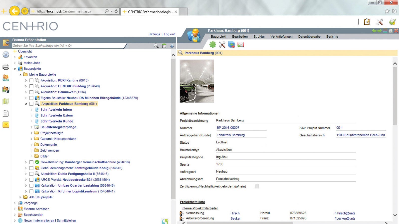 所有施工工程的信息和数据均储存在一个系统内。