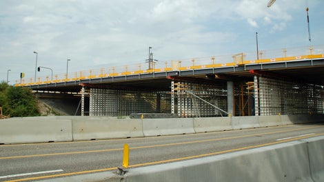 Bro understøtning med HD 200. <br/>