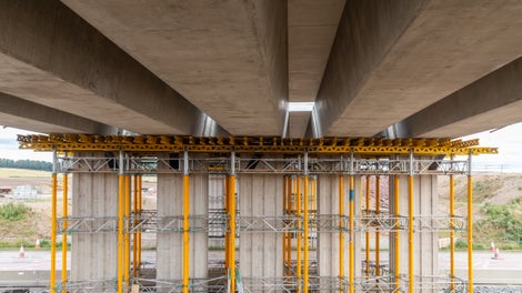 Efficient formwork and falsework for one of Scotland’s busiest roads.