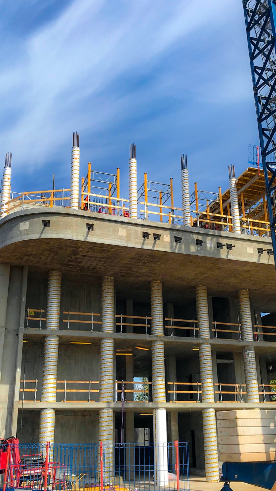 Resultat efter afforskalling af shoring løsning