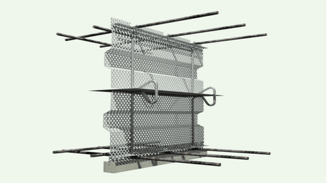 BECOSTOP ASF-V is a shuttering unit with integrated fixing clips designed for the installation of construction joints which also require metal waterstops. Applications include construction joints in base and floor slabs and walls.