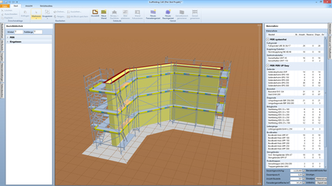 CP-Pro Scaffolding CAD è adatto a un'ampia varietà di forme di edifici in diversi livelli di complessità.