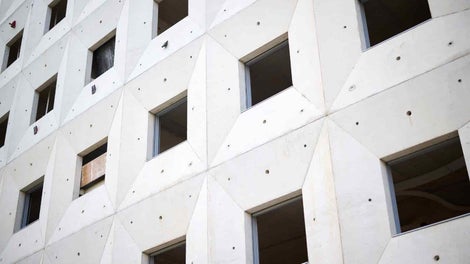 Fachada de hormigon visto