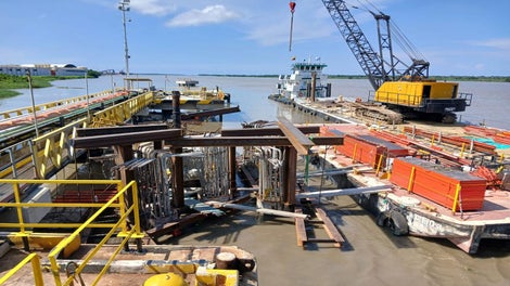 Estructura de soporte principal en Perfiles Metálicos