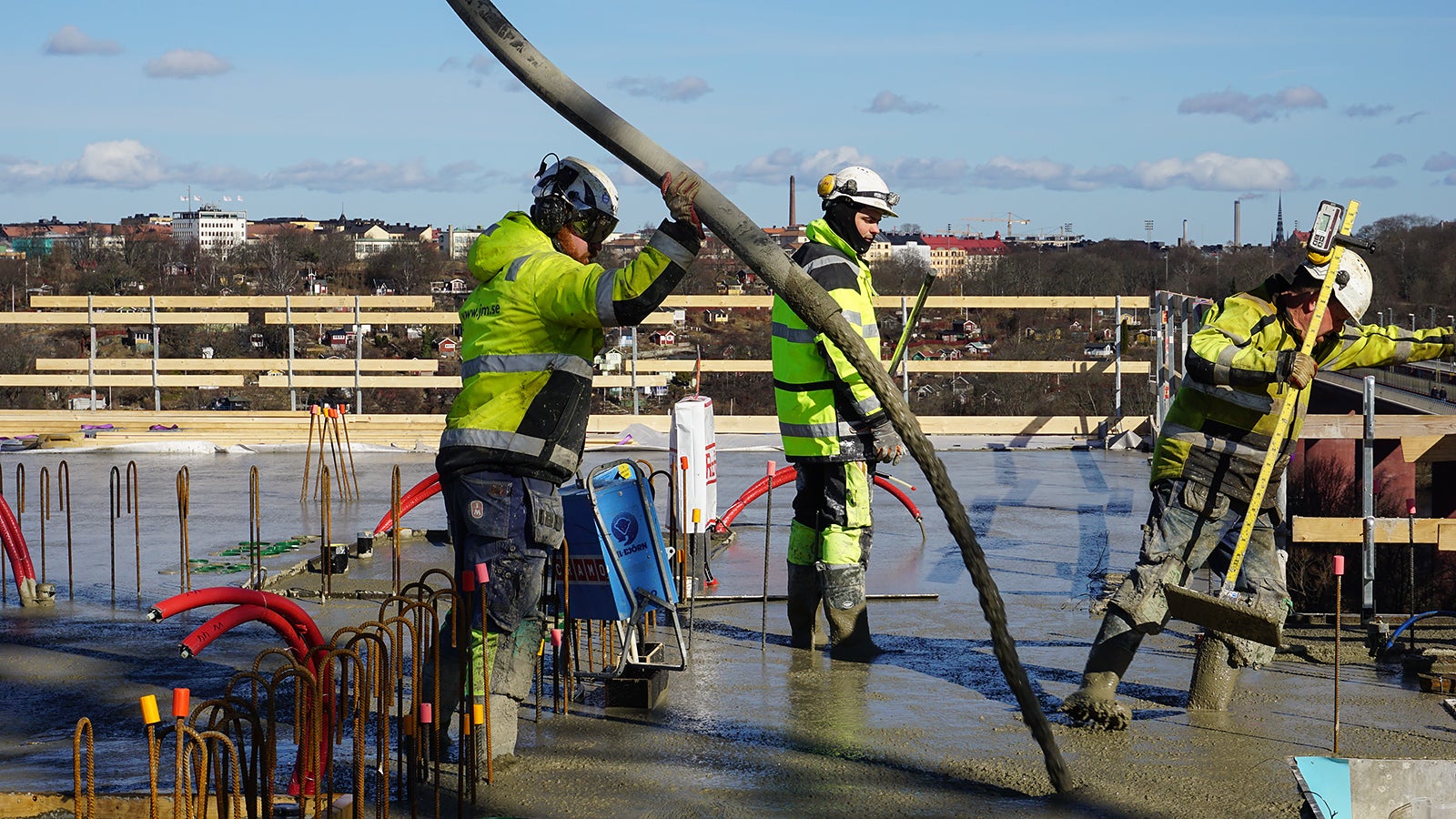 Gjutning av valv på plan 14