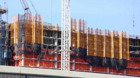 LPS mesh screens allow lots of light and air into the structure while at the same time reducing wind loads