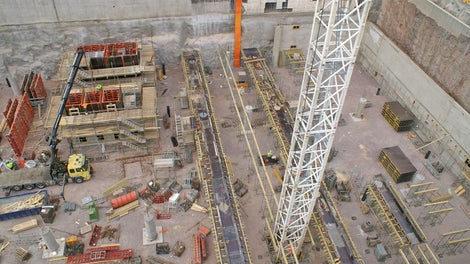 Metrokeskuksen työvaihe keväällä 2014.