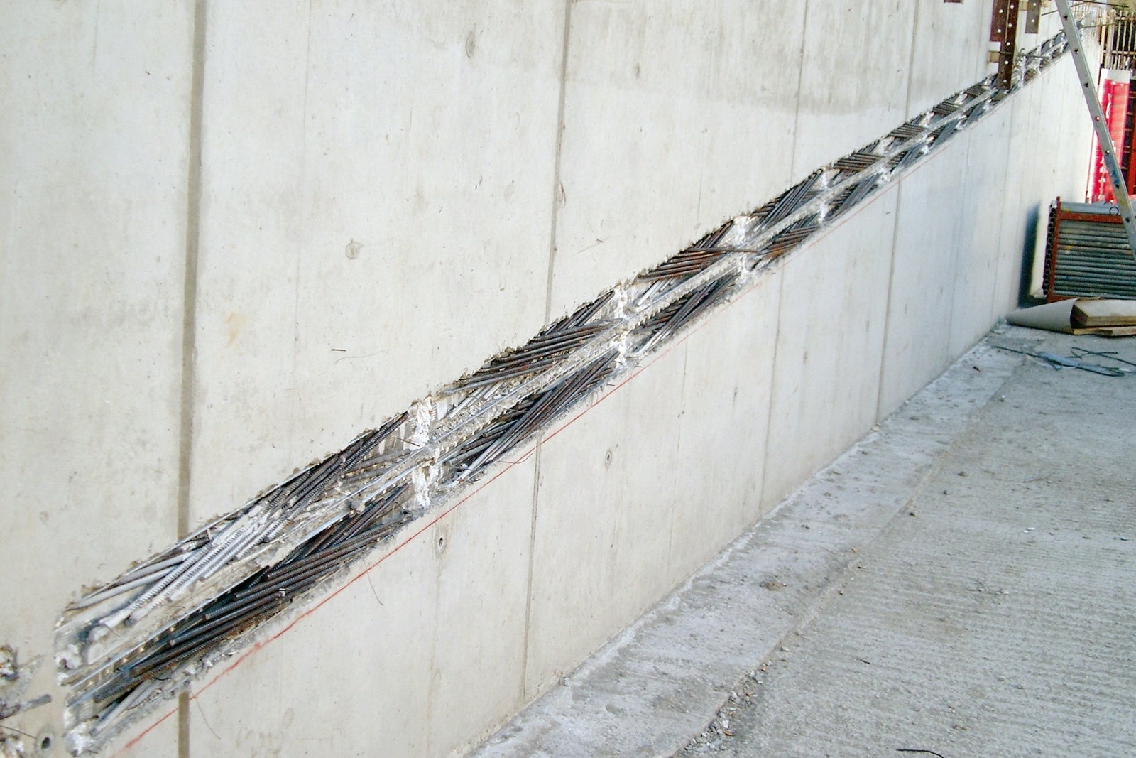 Continuity strips are simply nailed to the formwork, saving time and costs.