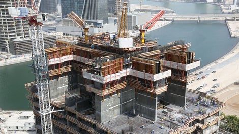 Habtoor Residences project using PERI ACS Automatic Climbing System