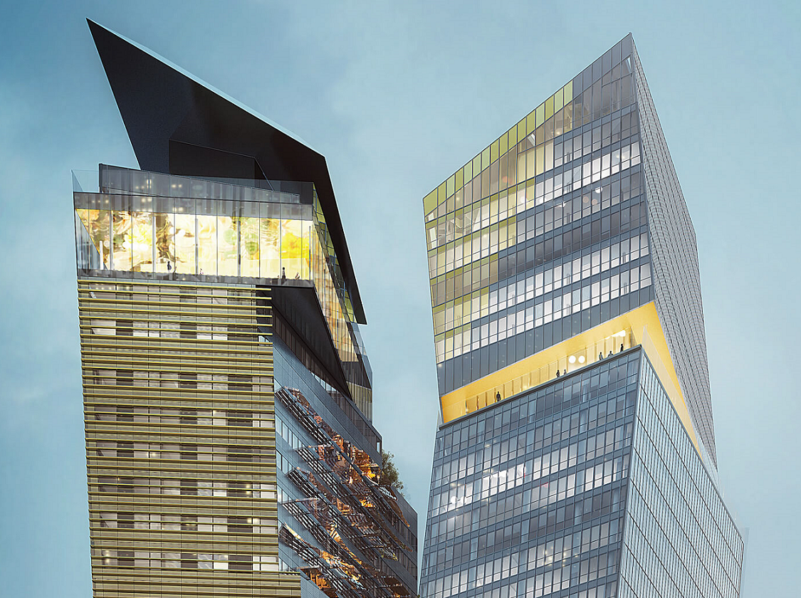 Tours DUO : détails des parties hautes