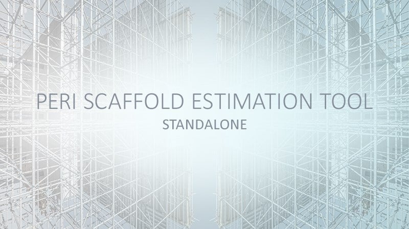 PERI QuickSolve is the fast and easy application for the planning of simple layouts.