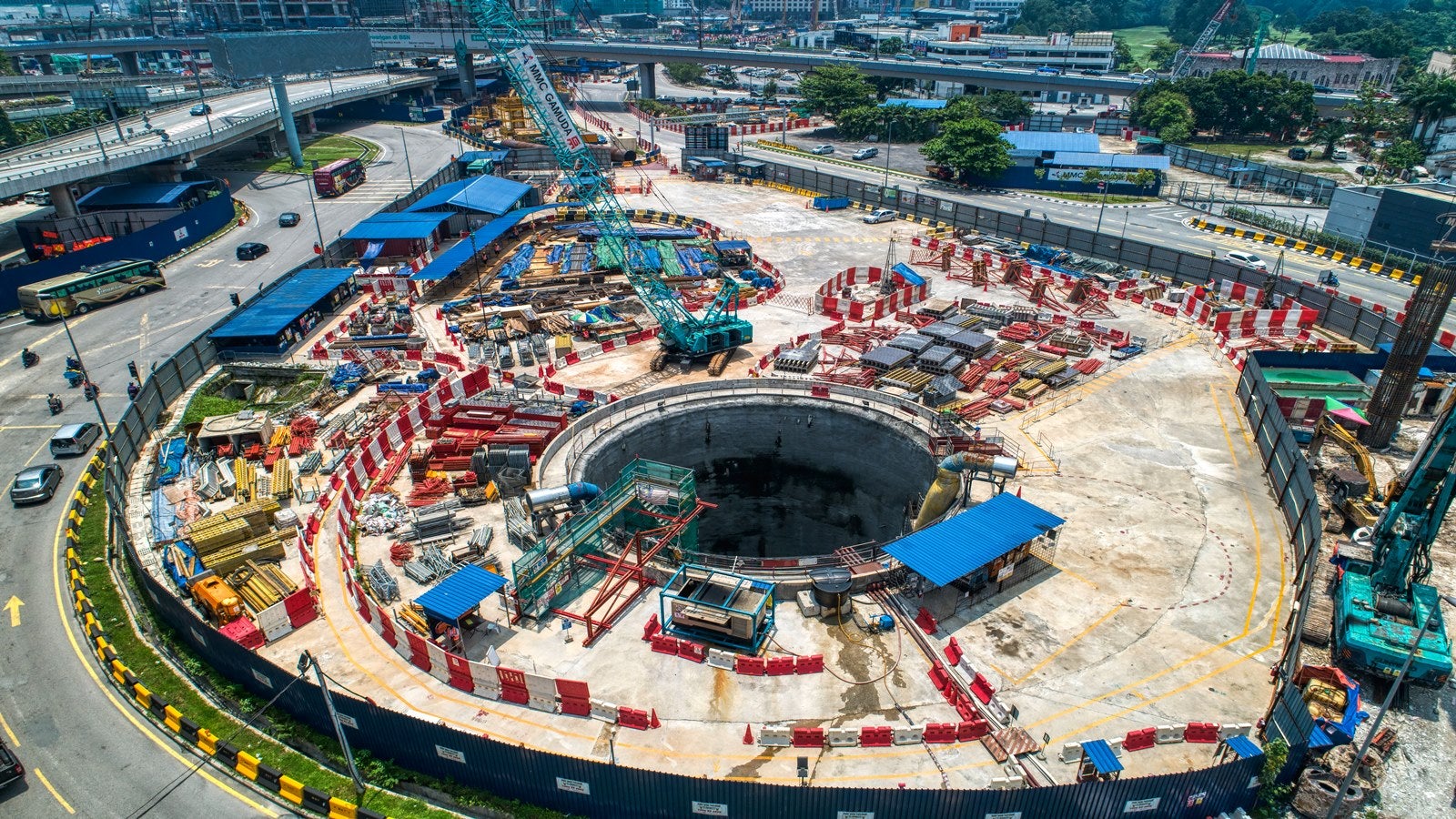 MRT Line 2 Kampung Pandan Roundabout Intervention Shaft 2 and 3