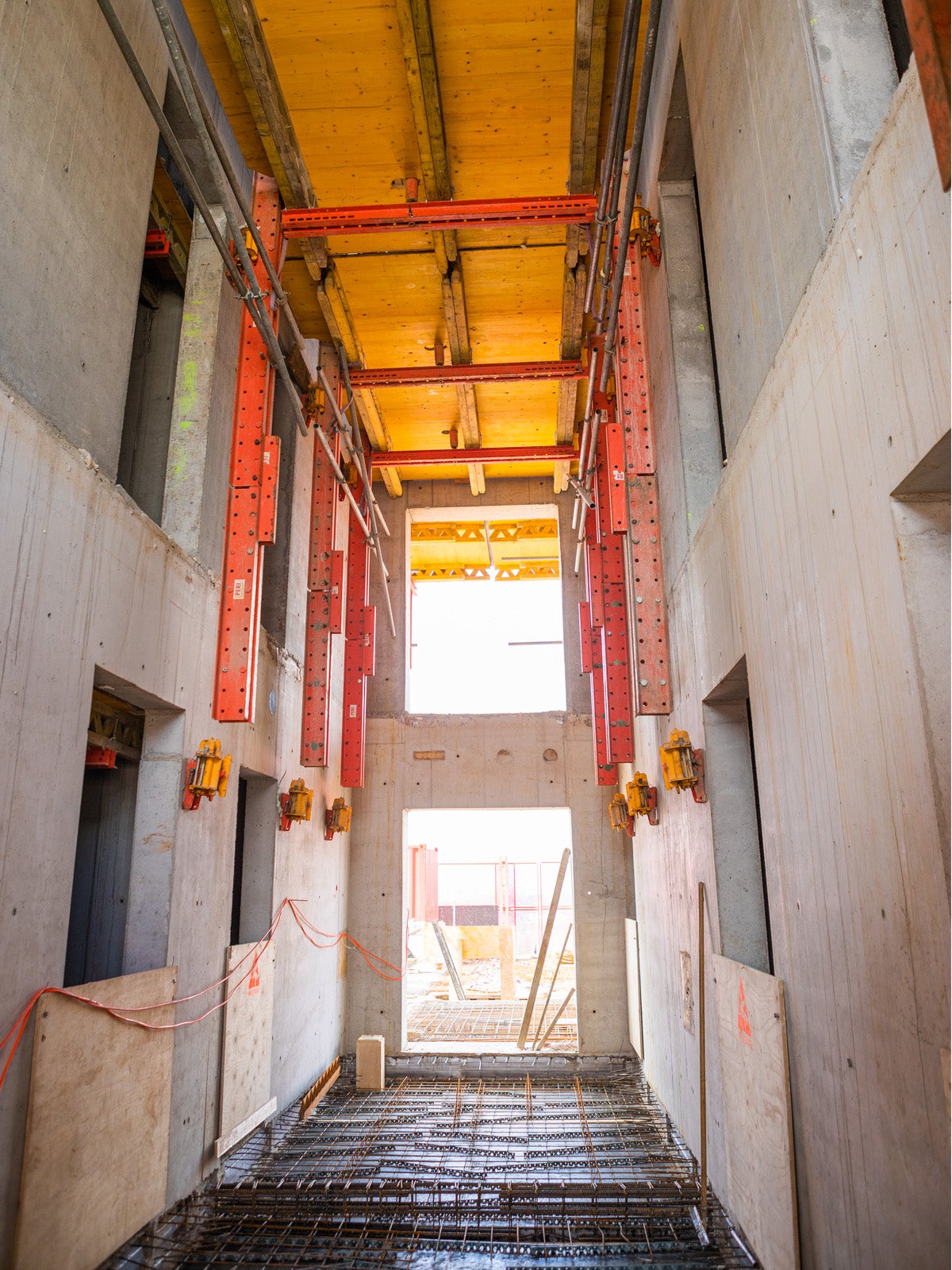 De RCS-C klimbekisting kernvlonders, zoals het er van binnen in de kern uitziet.