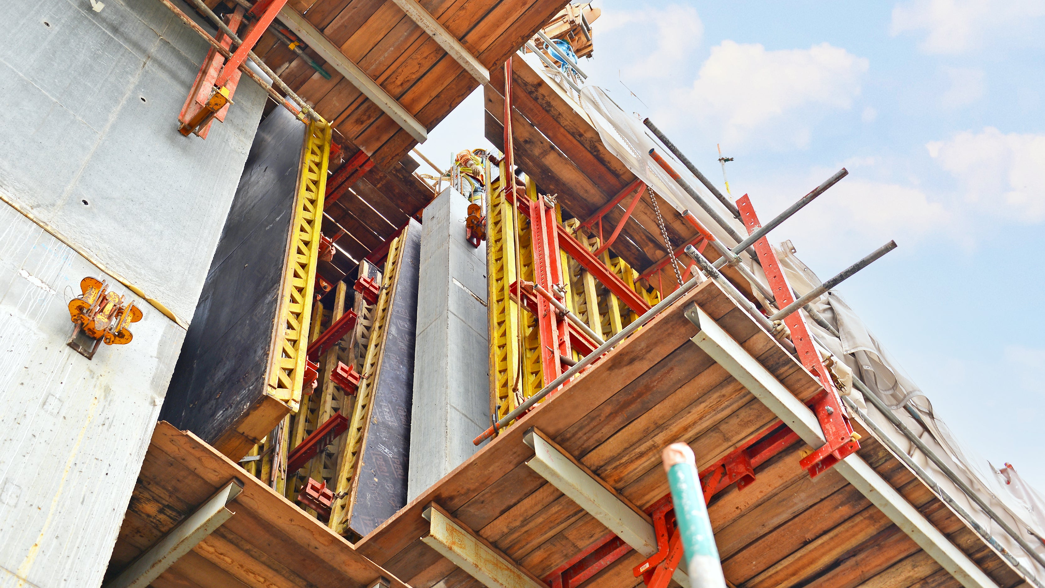 Casting completed - in preparation to be lifted to next level