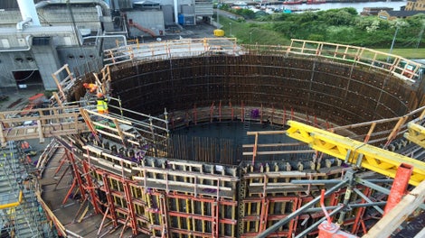 Støbning af tank med VARIO Rundforme