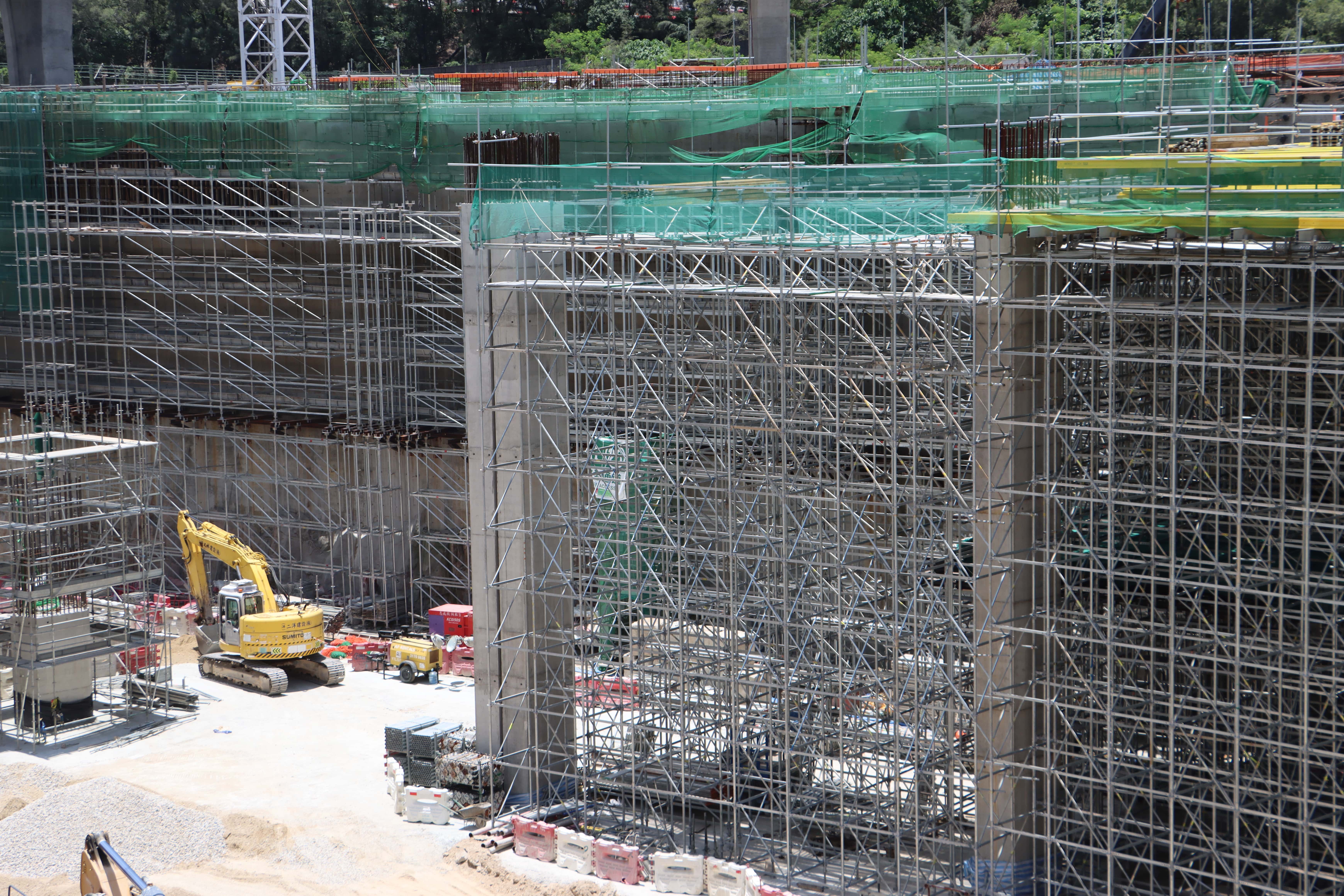 PS100 Shoring has a permissible load of up to 100 kN per leg