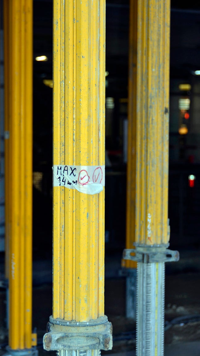 Integreret målebånd på MULTIPROP sikrer den nøjagtige og kontrollerede nedsænkning som projektet krævede