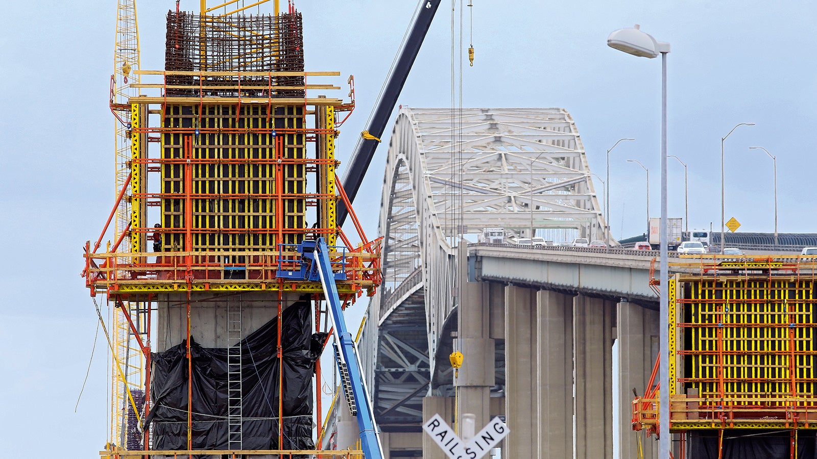The Gerald Desmond Bridge, built in 1968, has been an ongoing concern due to a low vertical clearance for large cargo containers as well as being in a highly active seismic zone.