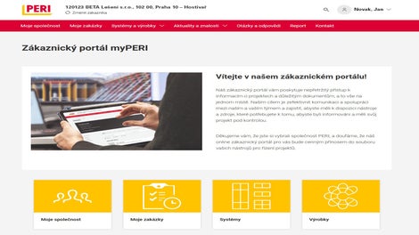 Zákaznický portál myPERI umožňuje nepřetržitý přístup k informacím o vašich projektech.