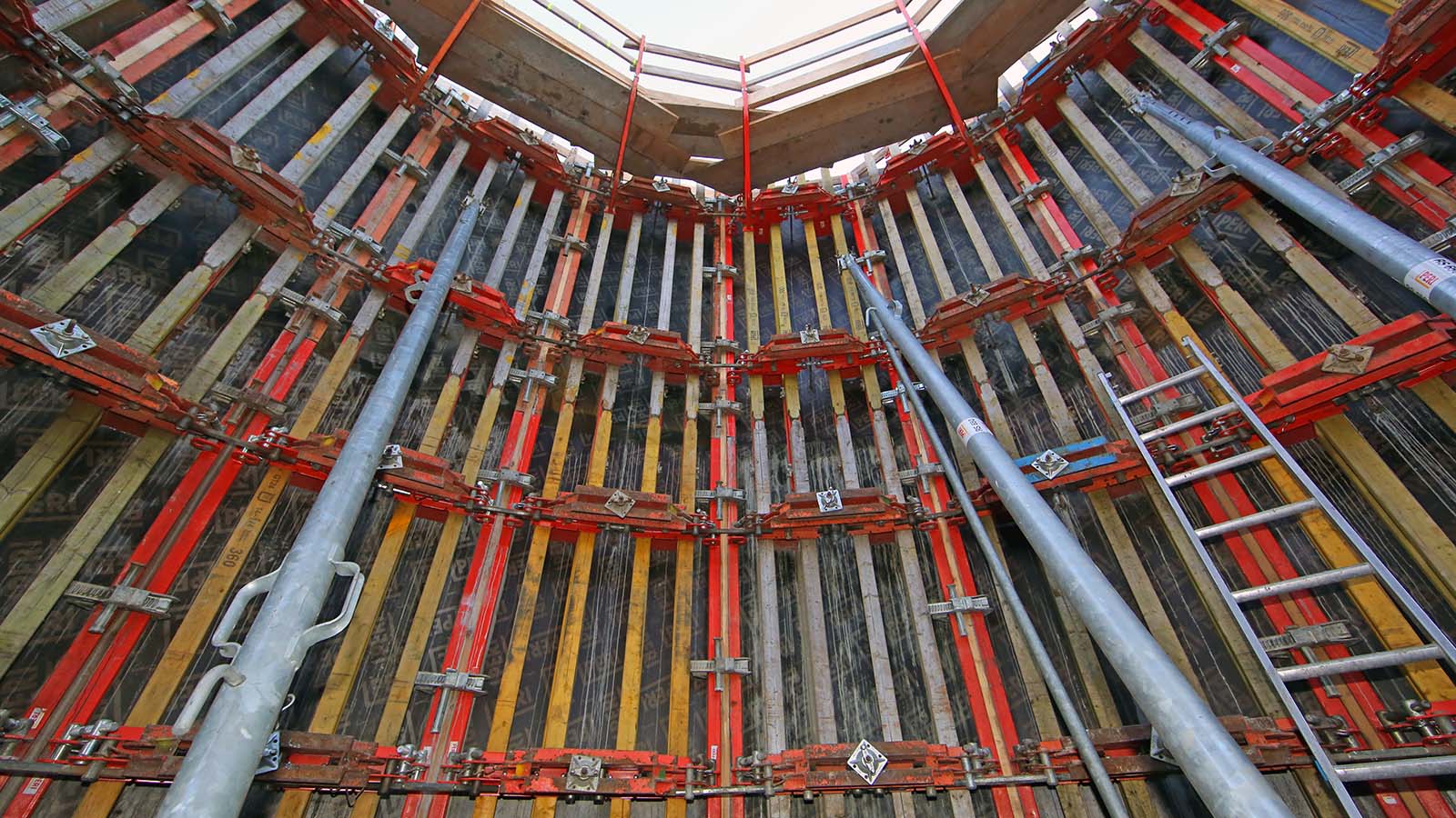 Innenansicht der RUNDFLEX Rundschalung