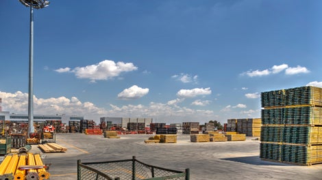 The PERI material yard