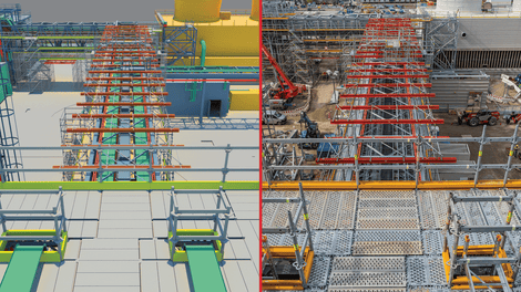 Das PERI UP Gerüstsystem gepaart mit dem großen BIM Knowhow der PERI Ingenieure machen es möglich.