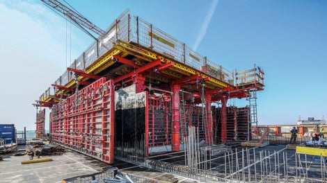 Chantier ACS Système auto-grimpant