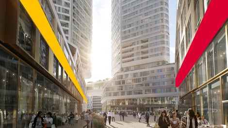 Sicht auf Four Frankfurt