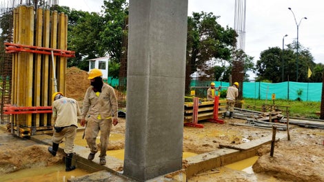 Acabado arquitectónico del concreto.