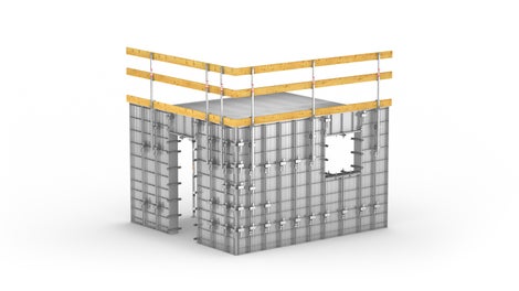 Conformado rápido y eficiente de estructuras de edificios repetidos en la construcción residencial social
